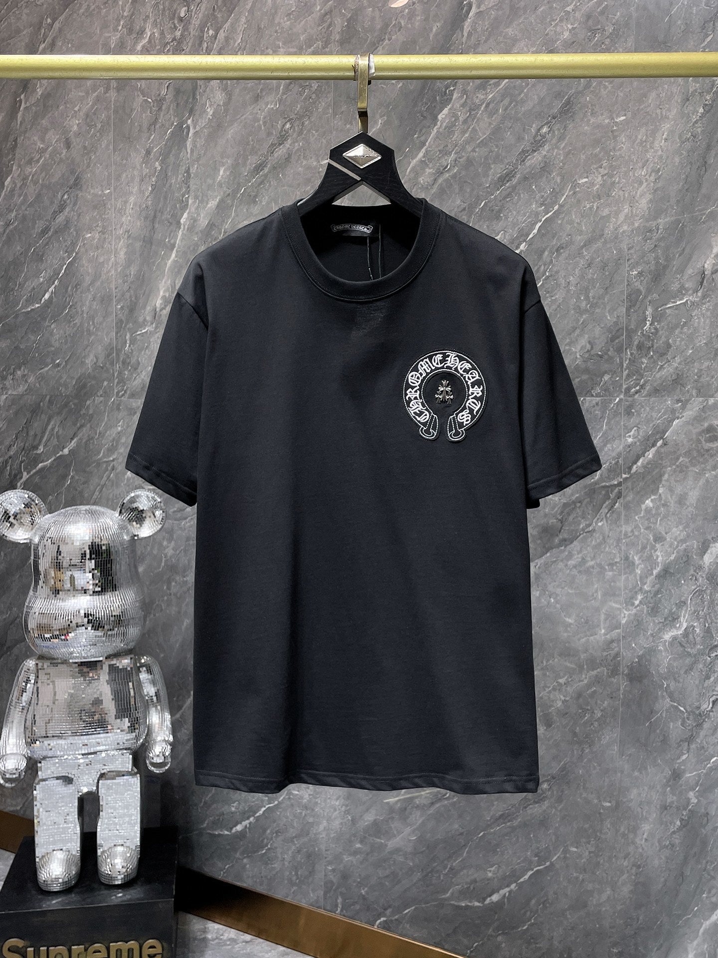 Chrome Hearts Horseshoe Pin Cross T-Shirt 'Black'