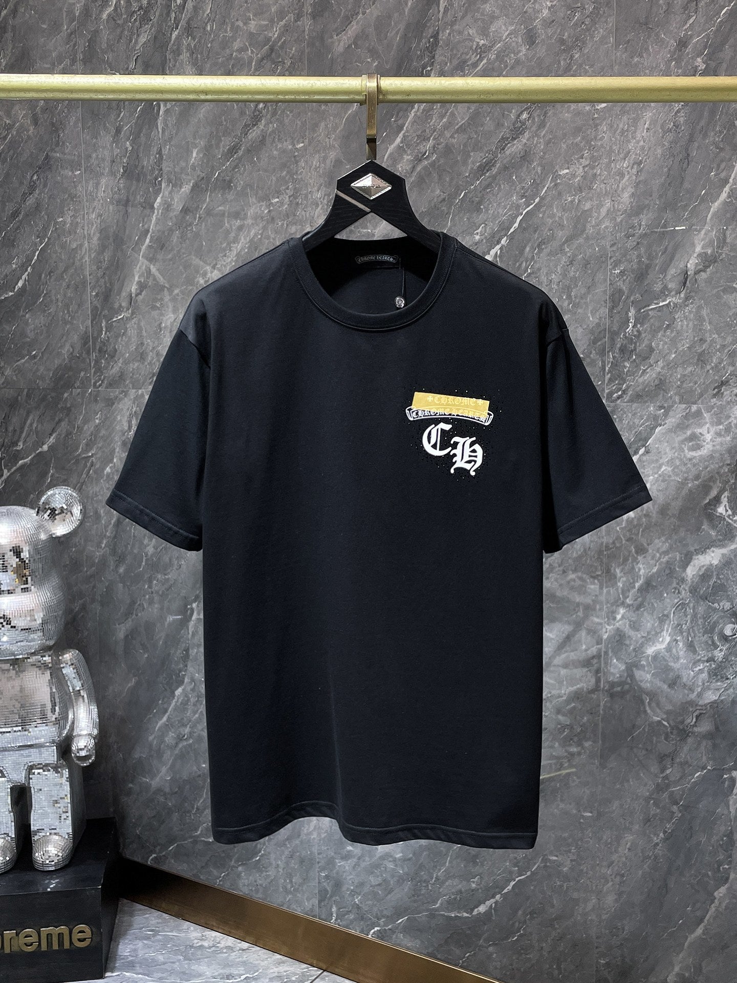Chrome Hearts Horseshoe Type Logo T-Shirt 'Black'
