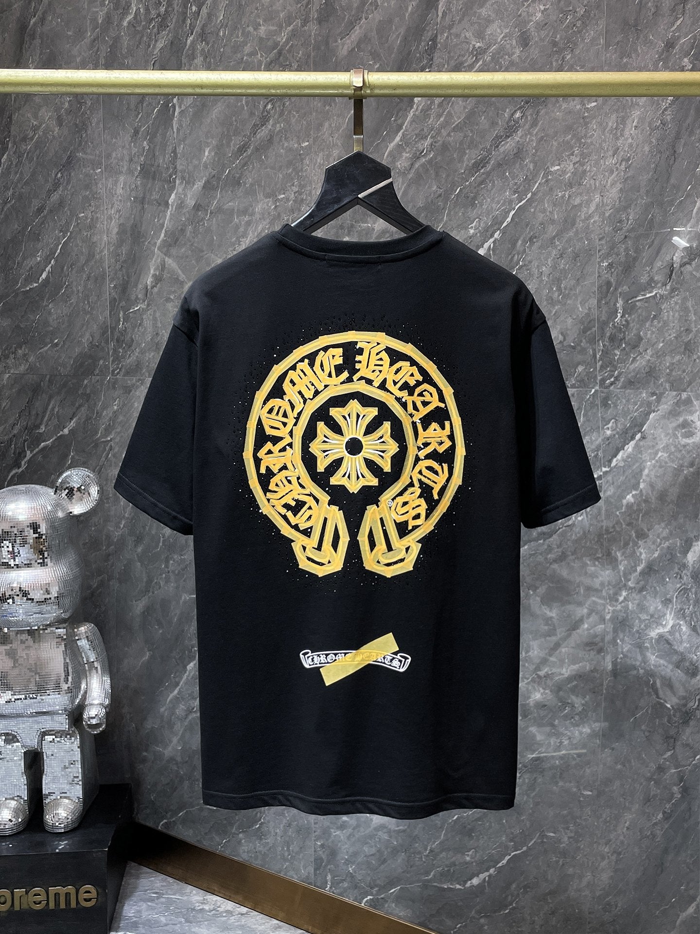 Chrome Hearts Horseshoe Type Logo T-Shirt 'Black'