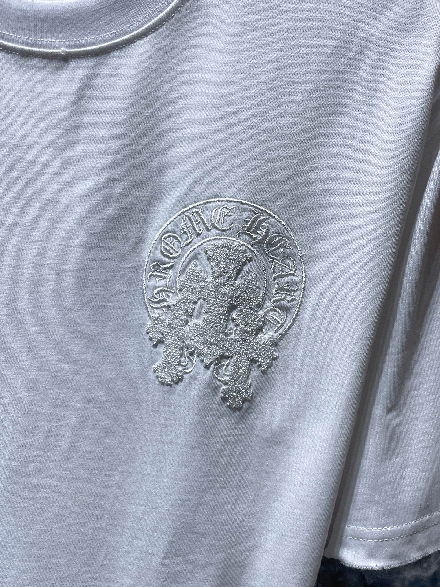 Chrome Hearts Chrome Hearts Embroidered Letter Logo T-Shirt White