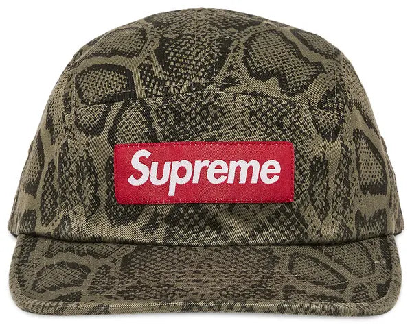 Supreme Washed Chino Twill Camp Cap 'Snake'