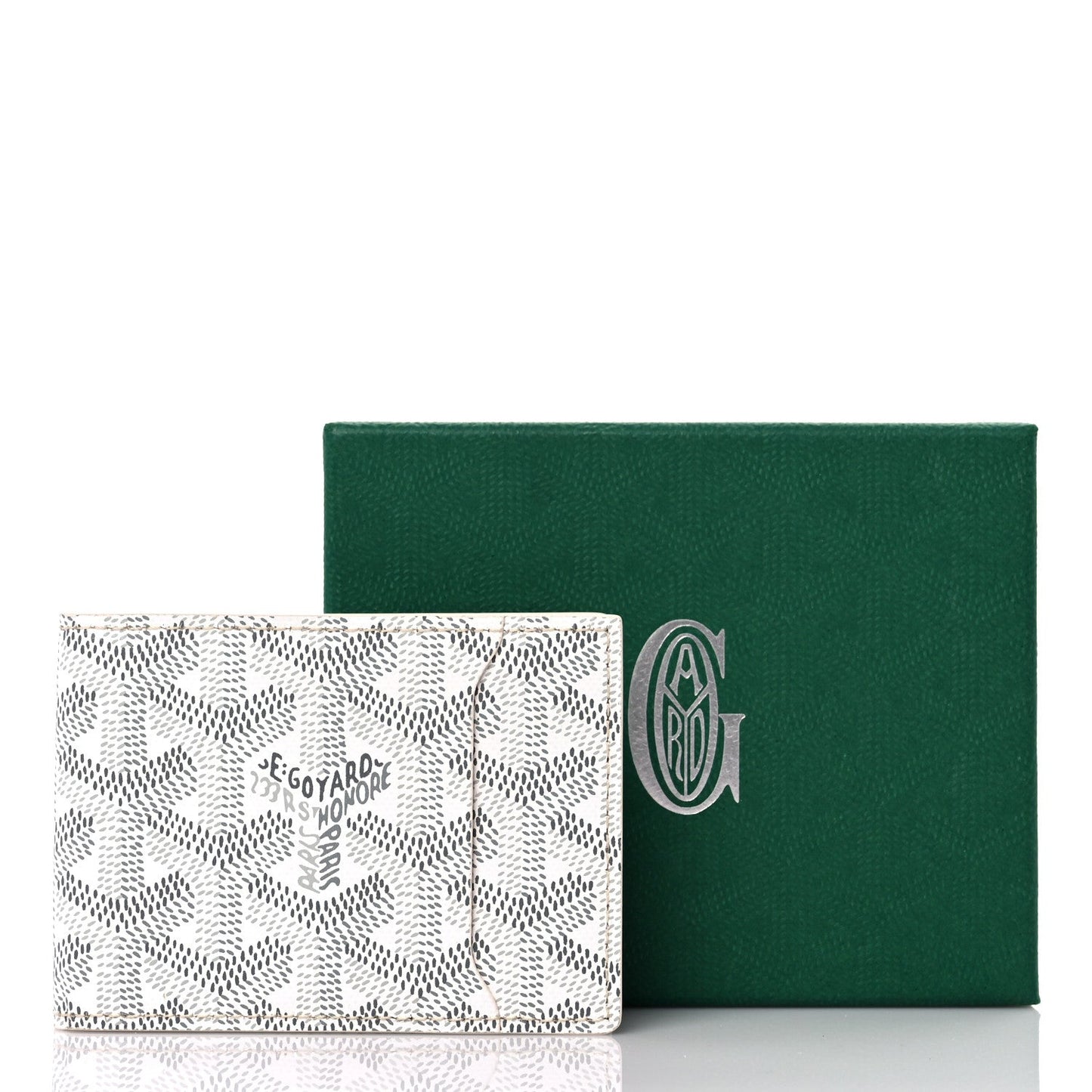 Goyardine Insert Victoire Card Wallet White