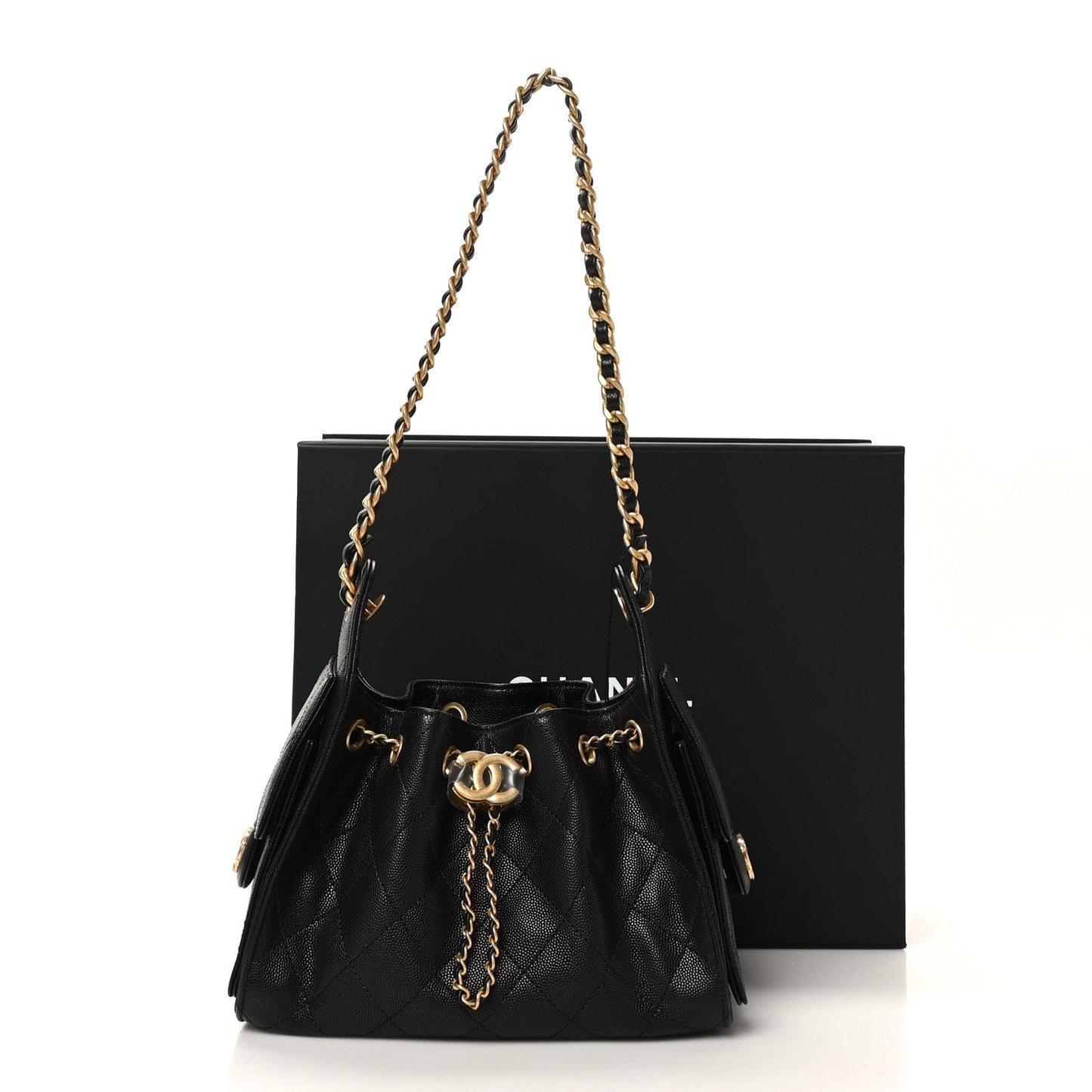 Chanel
Caviar Quilted Mini Chanel 25 Handbag Black