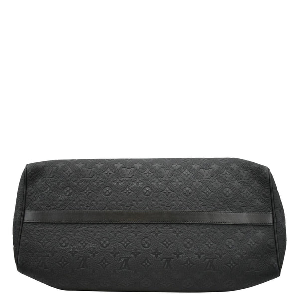 LOUIS VUITTON Keepall 50 Taurillon Leather Black Travel Bag