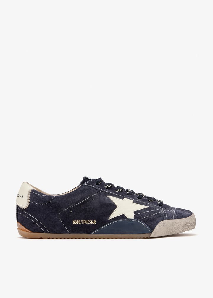 Golden Goose True-Star in dark blue suede with white nappa leather star and heel tab