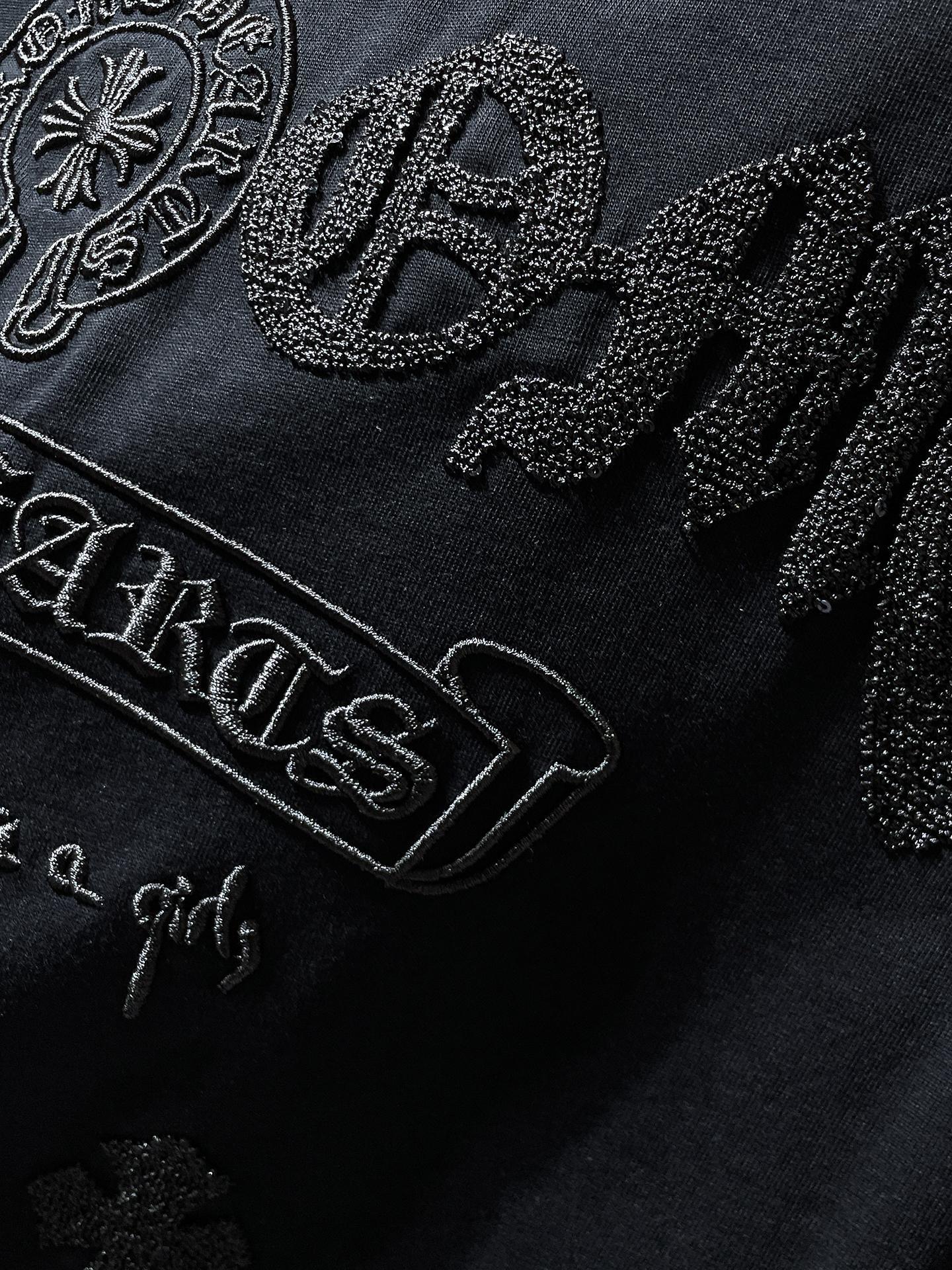 Chrome Hearts Chrome Hearts Embroidered Letter Logo T-Shirt Black