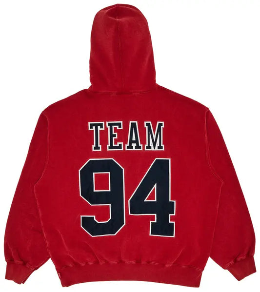 Supreme Team 94 Hooded Sweatshirt 'Red'