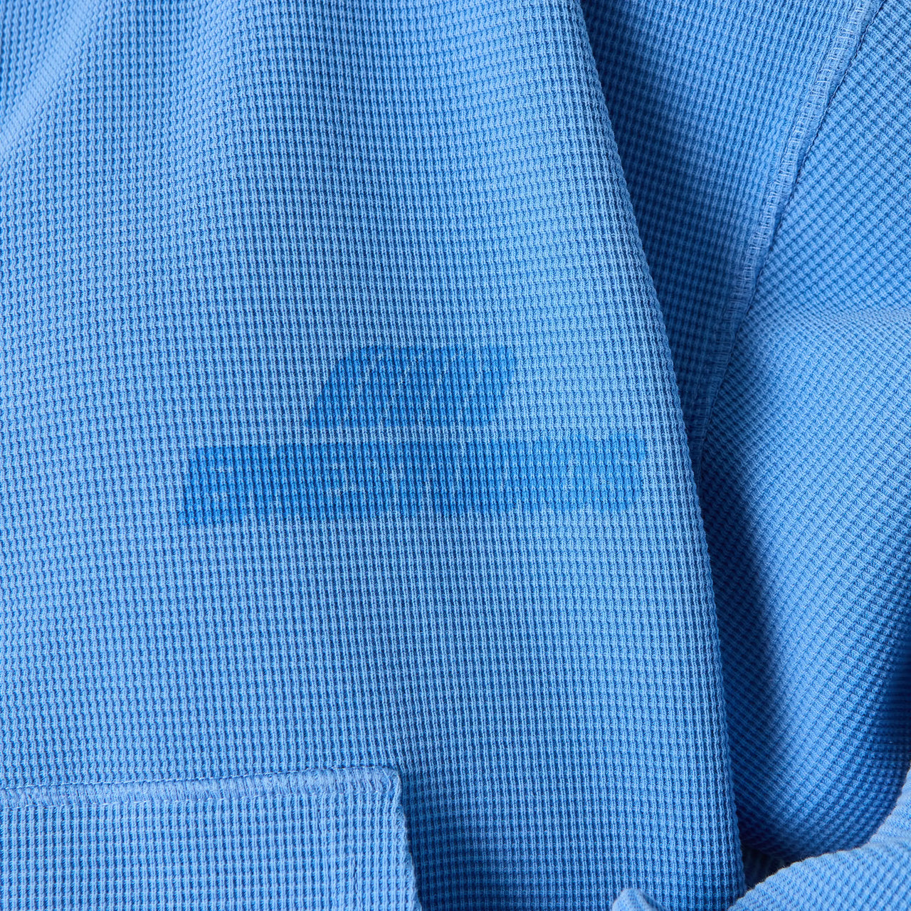 Eme Studios Waffle Cobalt Croped Boxy Full Zip