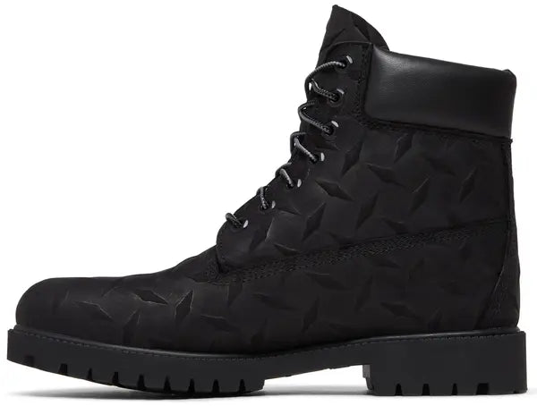 Supreme x Timberland 6 Inch Premium Waterproof Boot 'Embossed Diamond Plate - Black'