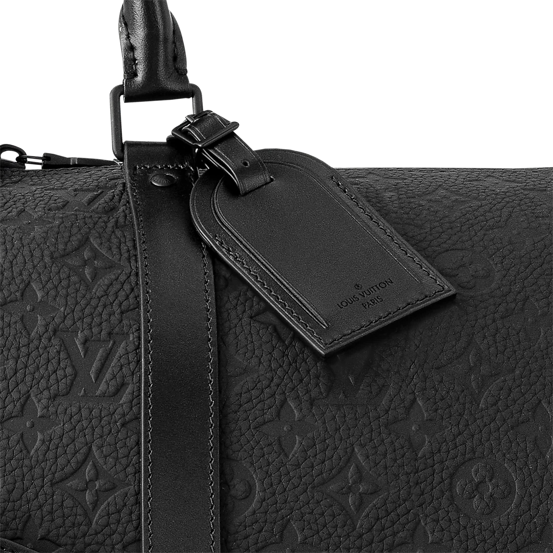 Louis Vuitton Black Keepall BandouliÈre Duffle