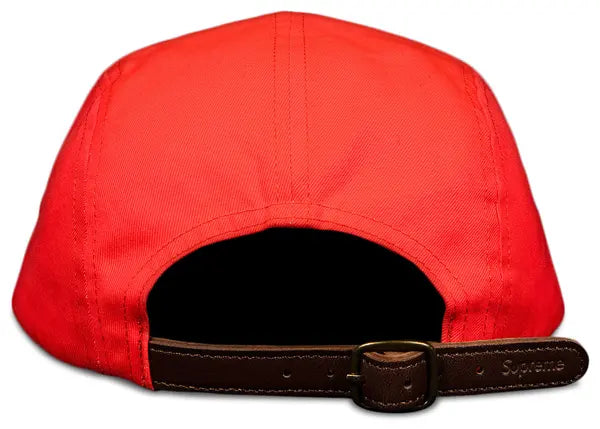 Supreme Washed Chino Twill Camp Cap 'Red'