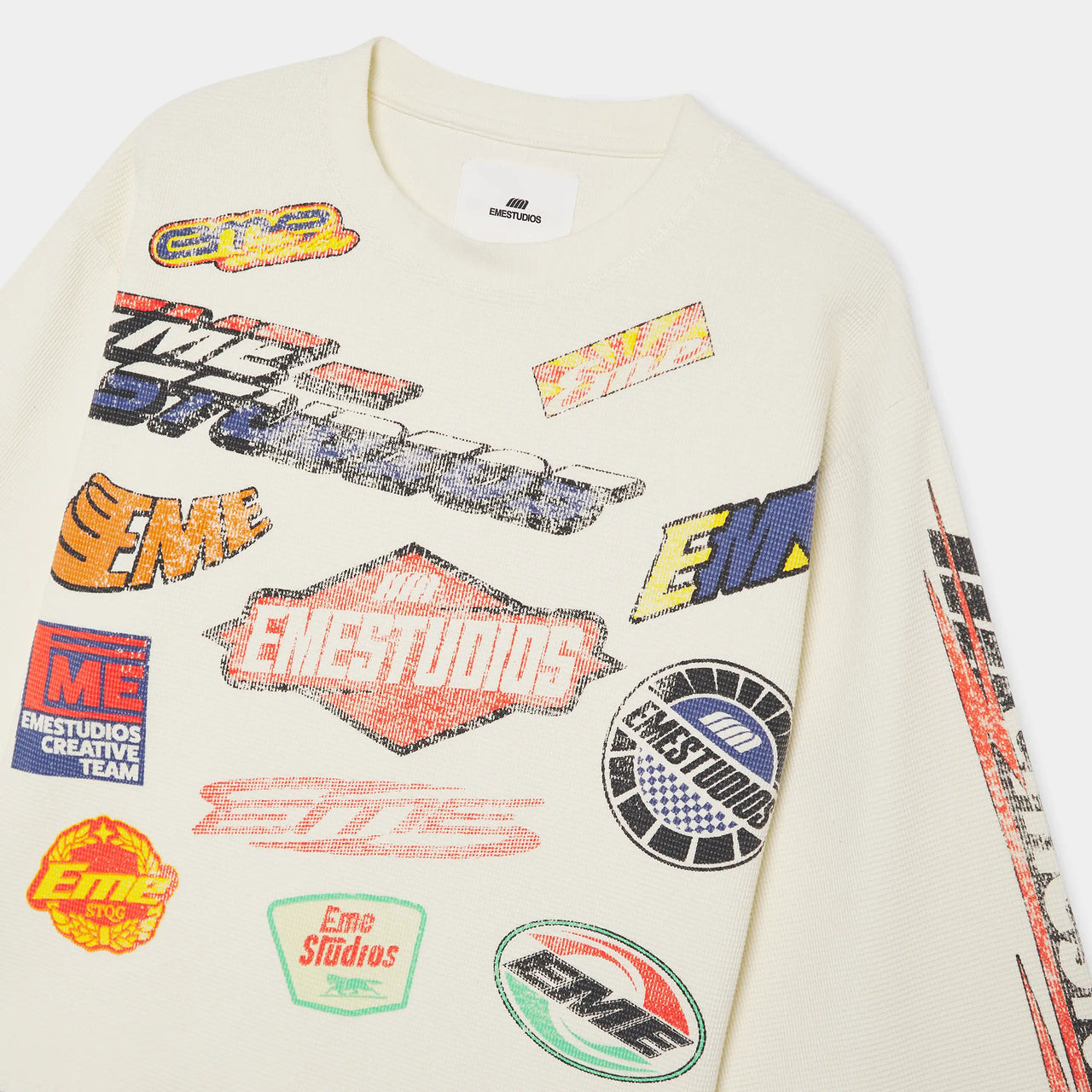 Eme Studios Waffle Off Sand Crewneck
