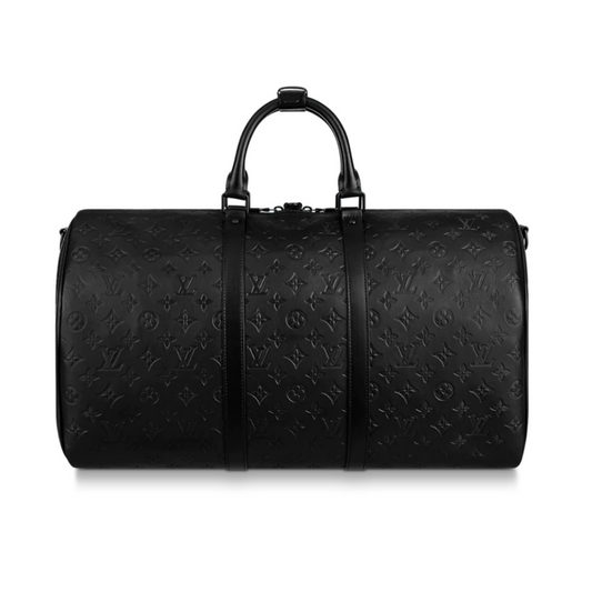Louis Vuitton Black Keepall BandouliÈre Duffle