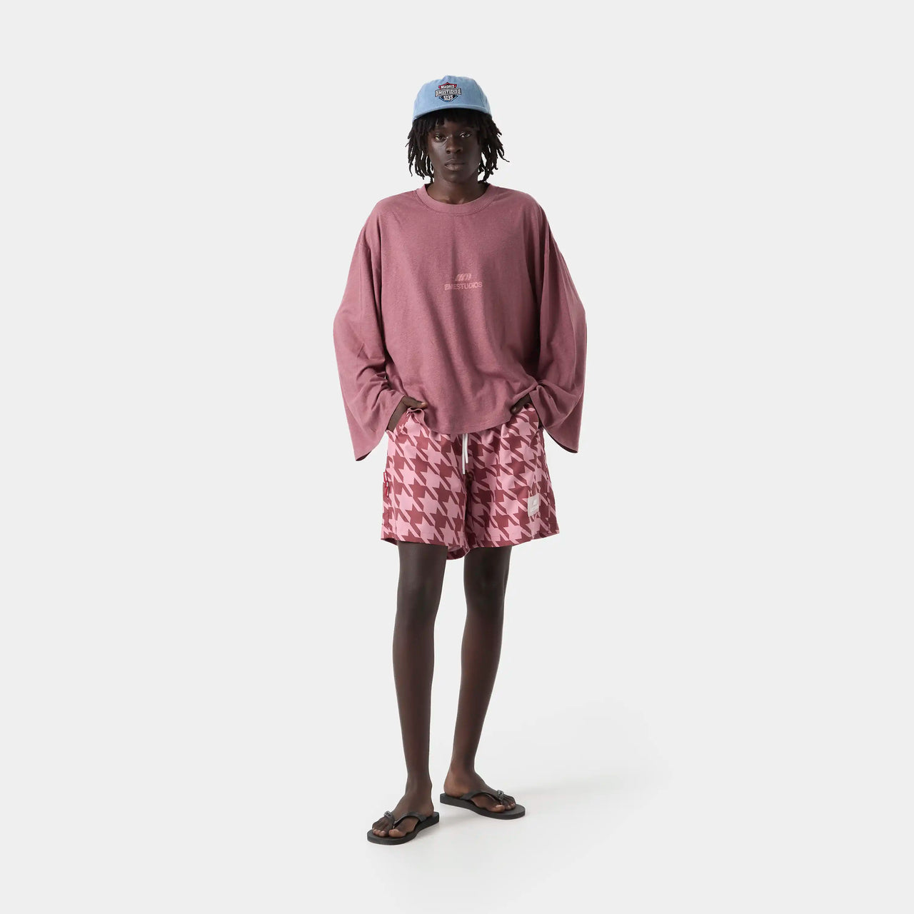 Eme Studios Cotten Burgundy Long Sleeve