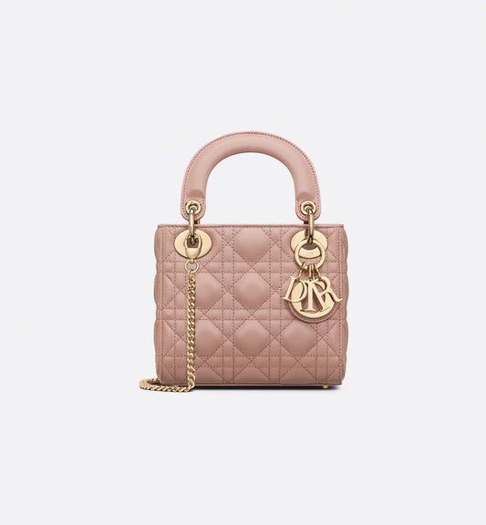 Dior Mini Lady Dior Bag Blush Cannage Lambskin