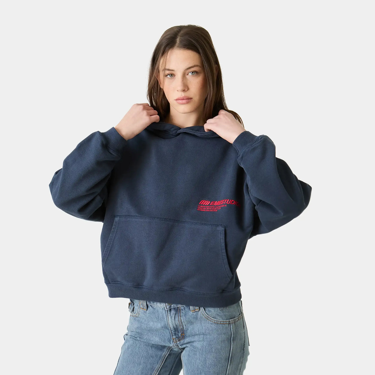 Eme Studios Roots Navy Oversized Hoodie