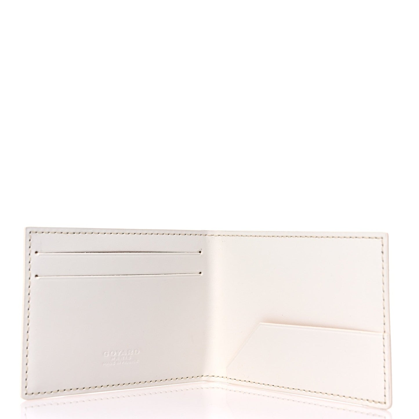 Goyardine Insert Victoire Card Wallet White