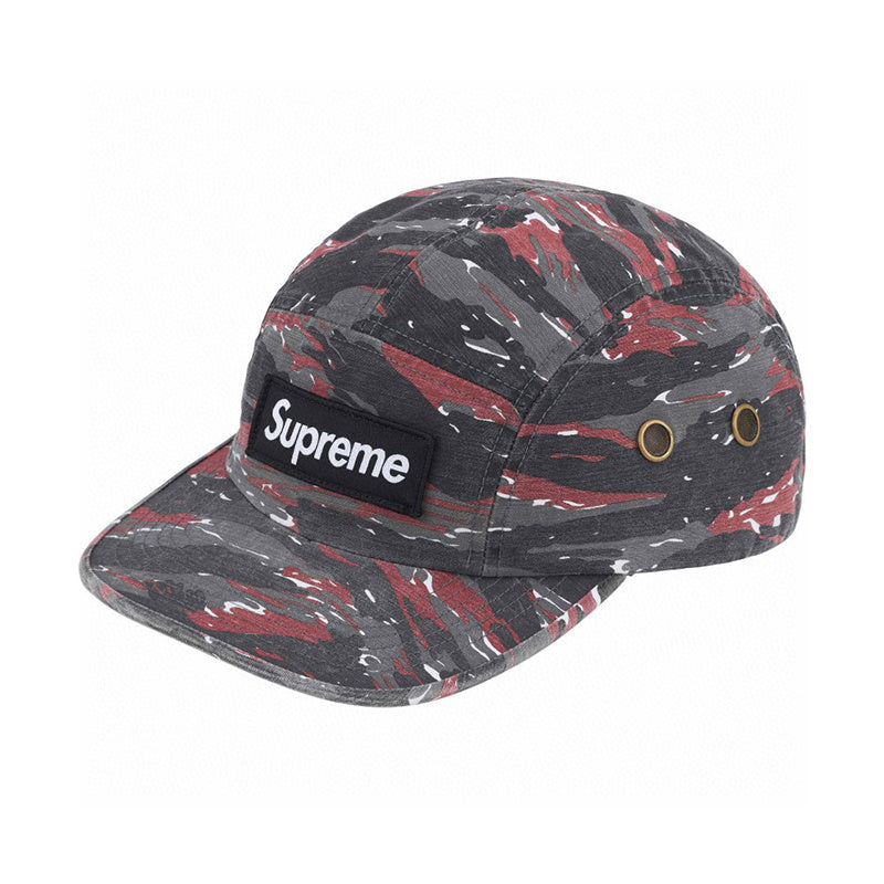 Supreme Military Camp Cap Red Tiger Camo