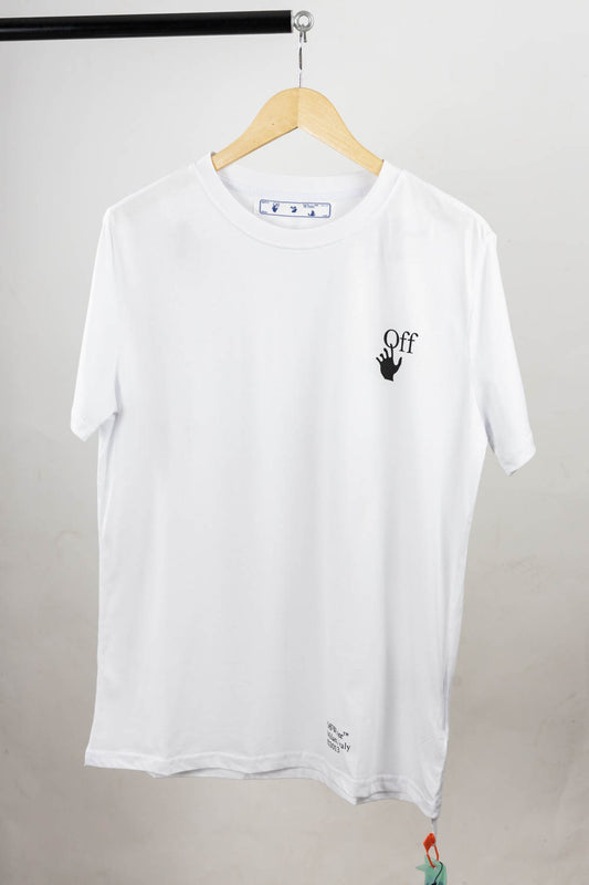 Off-White Slim Fit Caravaggio Saint Jerome Writing Arrows T-Shirt White