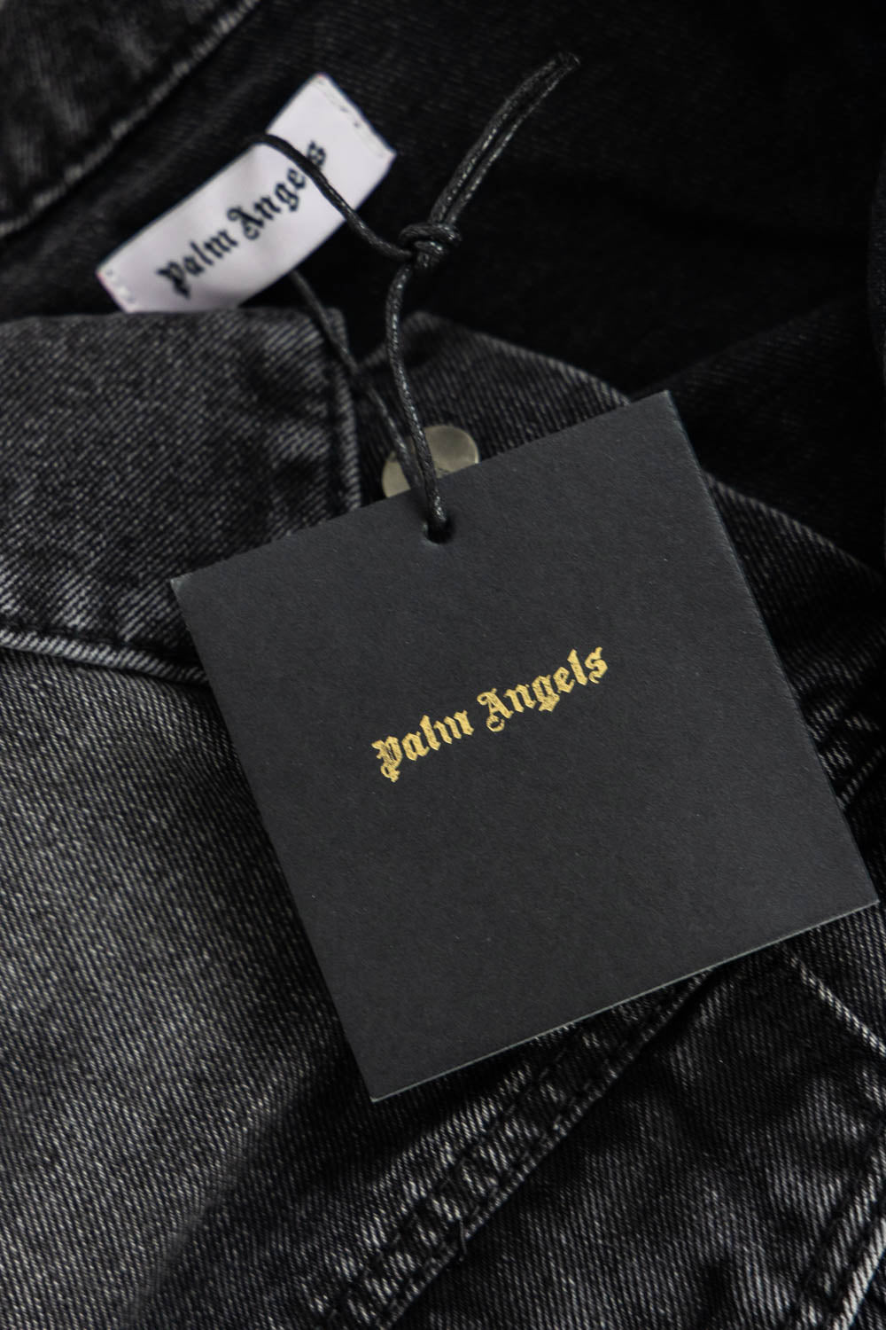 Palm Angels Washed Denim Trucker Jacket 'Grey' – Tenisshop.la