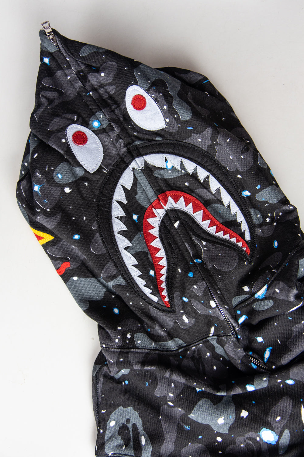 BAPE Space Camo Shark Full Zip Hoodie 'Black
